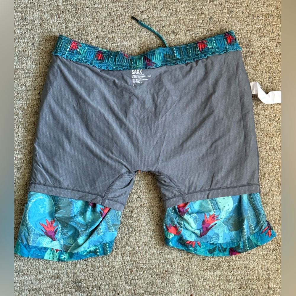 SAXX Cannonball 2 in 1 Swim Shorts Size Large - Picture 11 of 11